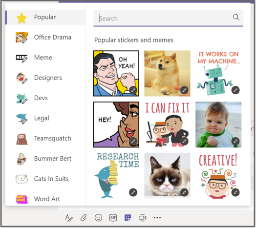 Send an sticker