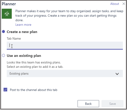 Stay organized with Planner